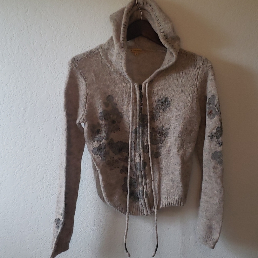 Lulumari/anthropologie embroider sweatshirt hoodie